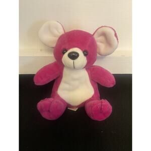 Rare Zangen Huggable Honey's Pink Mouse Plush Stuffed Beanie--No Whiskers